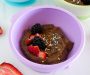 Chocolate Avocado Pudding, sweetened with dates